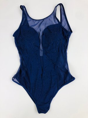 Ефектний цільний молодіжний купальник SameGame 19119 синій