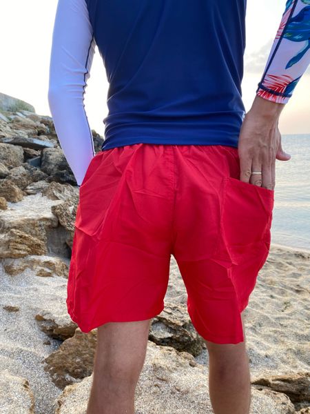 Шорти пляжні чоловічі SameGame BY3 Man з сіткою та кишенями сині 3XL-6XL