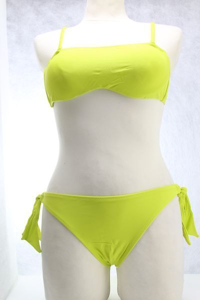 Однотонний купальник топ Secret 3961-1 жовтий