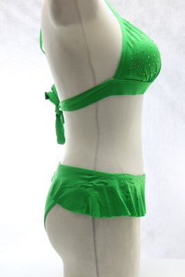 Модний роздільний купальник з м'якою чашкою Sisianna 59913 зелений