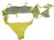 Роздільний купальник 3-ка Sisianna N5604-1 два верхи та плавки бразилії, жовтий